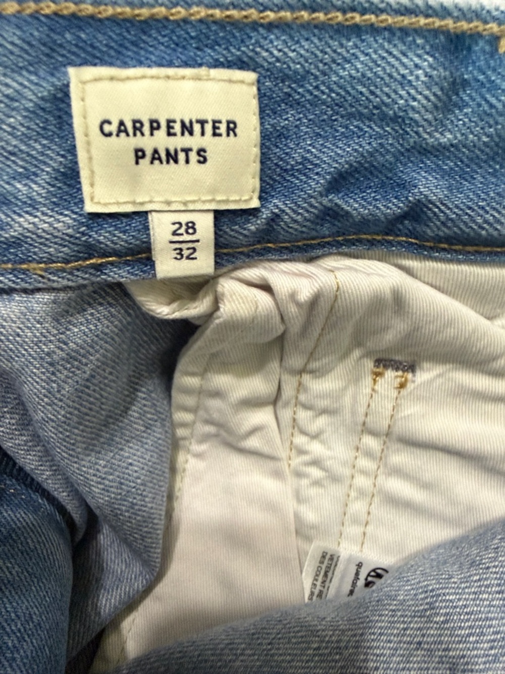 Levis Blue Tab Carpenter Jeans Japanese Fabric Limited Edition Size 28x32 NWT - Picture 13 of 14